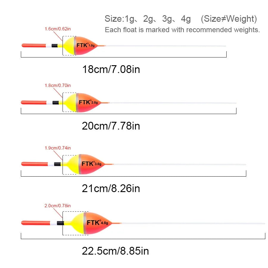 Novexa Carp Floats (5-Pack)